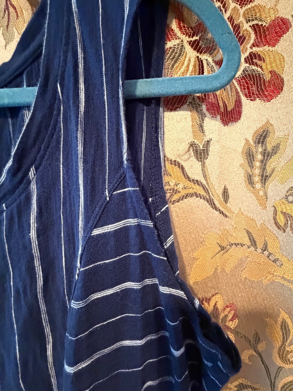 Habitat Navy Blue Striped Tank Dress - Picture 6 of 9